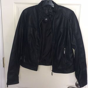 Faux leather jacket